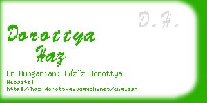 dorottya haz business card